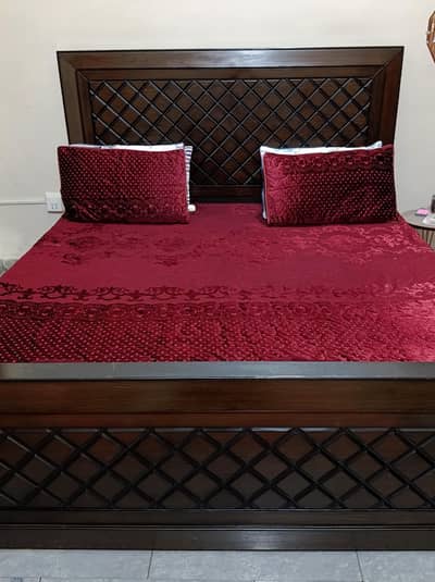 King size bed with mattress for sale