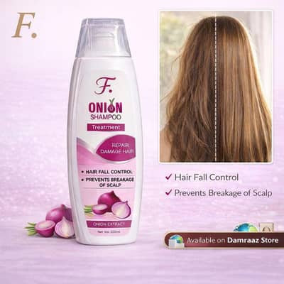 Onion Shampoo – Hair Fall Control & Damage Repair Shampoo