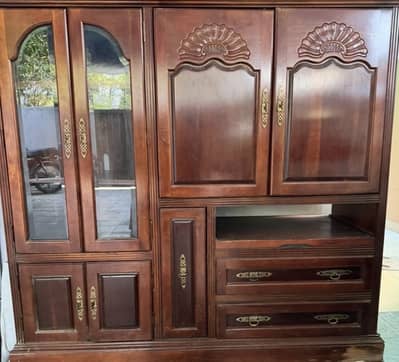 Premium Solid Wood Entertainment & Display System (Made in USA)