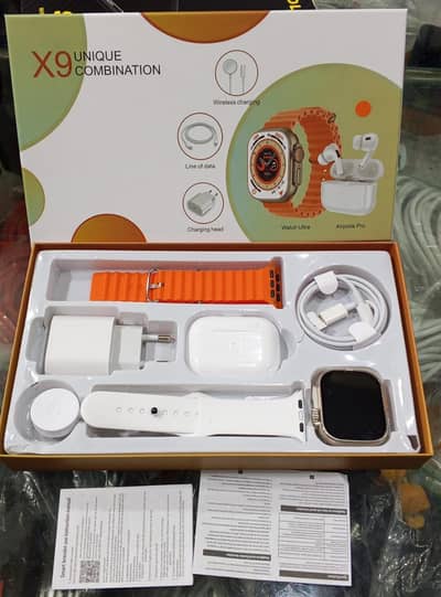 X9 Smart Watch. UNIQUE COMBINATION WATCH+AIRPOD PRO2+CHARGER+BANDS