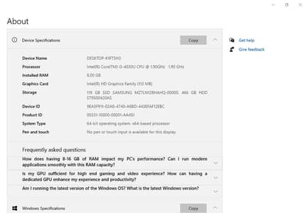 Dell Inspiron 3542 | Core i3 | 8GB RAM | 128GB SSD + 500GB HDD | Good