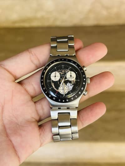 Swatch Swiss Watch  Original All Chronograph working 41mm Dial 9/10