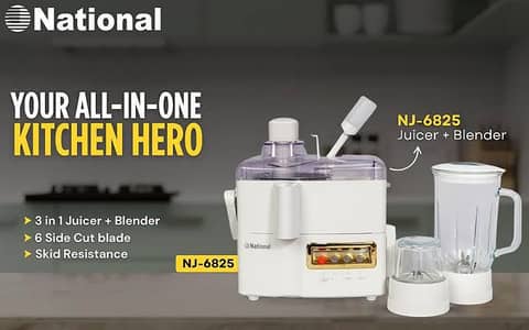 Brand New 3 in 1  Juicer + Blender+grinder ha Sirf Rs. 5000 me