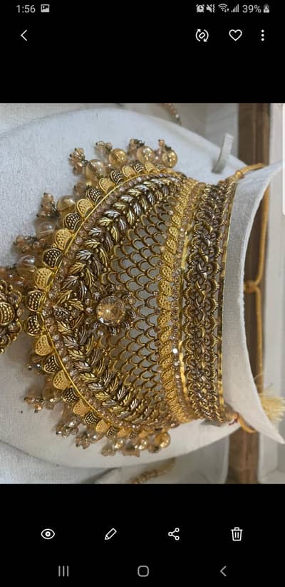 Silver with gold finishing