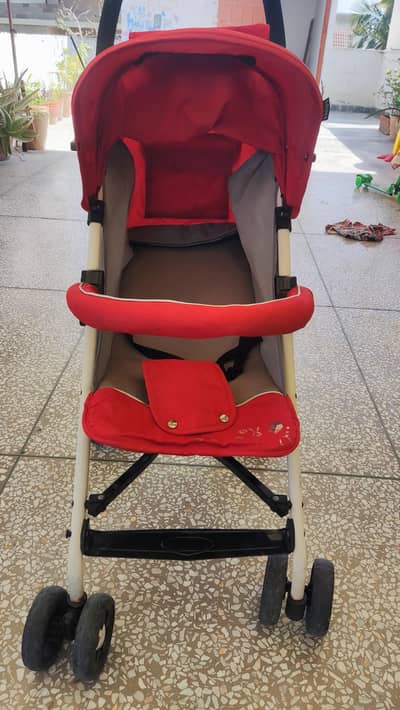 Tinnies Baby Stroller Red- -Foldble with Canopy