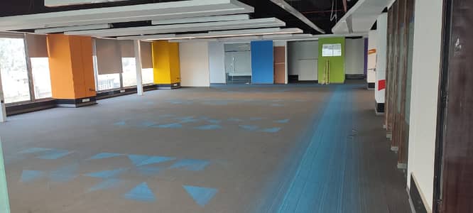 6,500 Sqft Office HVAC, Parking in High Rise Building on Rent Main Road Mauve area Kashmir Highway