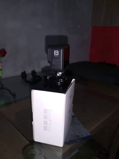 Gopro hero 8 black with extra battery and alot of accessories