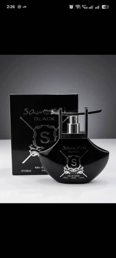 Samurai black perfume 100ml