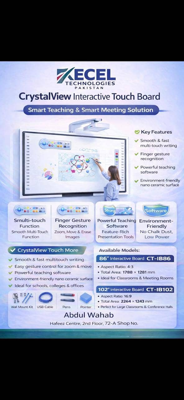 Interactive boards complete setup 0
