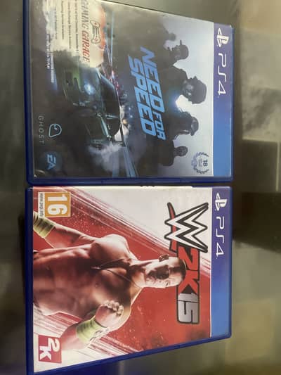 WWE 2k15 and NEED FOR SPEED