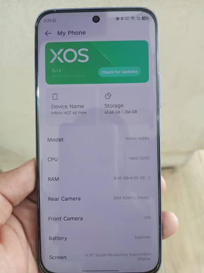 Infinix hot 60 pro plus urgent sale 2.5 m used