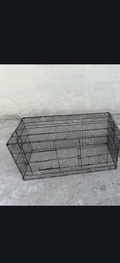 2 Iron cages 1.5 by 3 with boxes