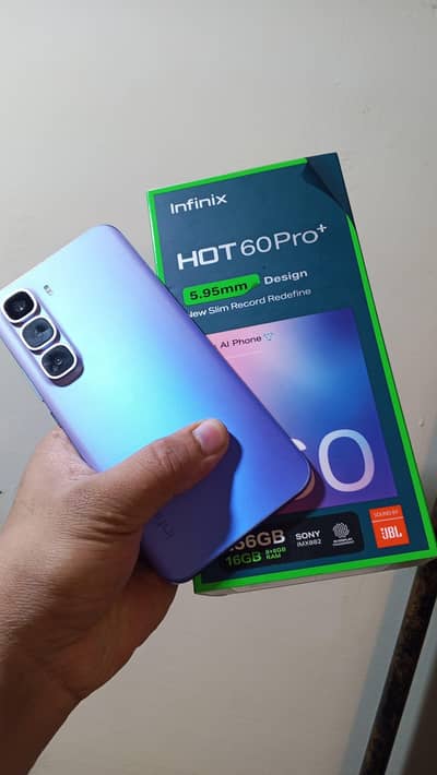 Hot 60 pro plus 8+256 with box charger under warranty