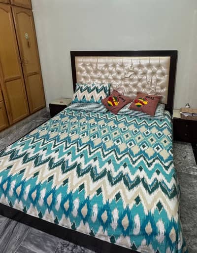 King bed with soft tufted