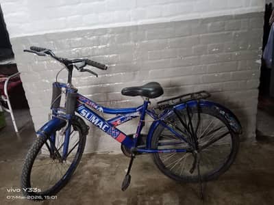 cycle blue  color neat and clean condition