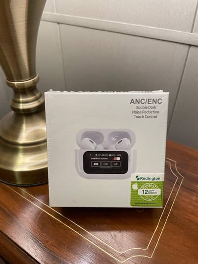 A9 Pro ANC wireless earbuds with touch screen | White color