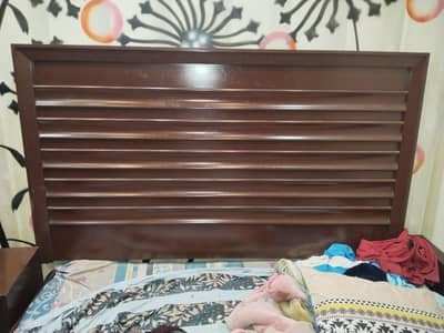 bed dressing and one side table