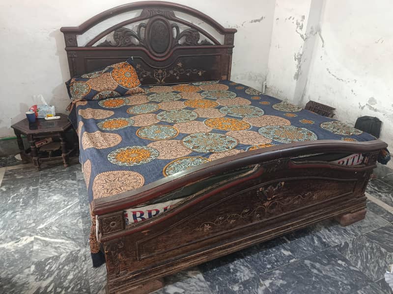 Bed, side tables, Dressing, Table, showcase, 1