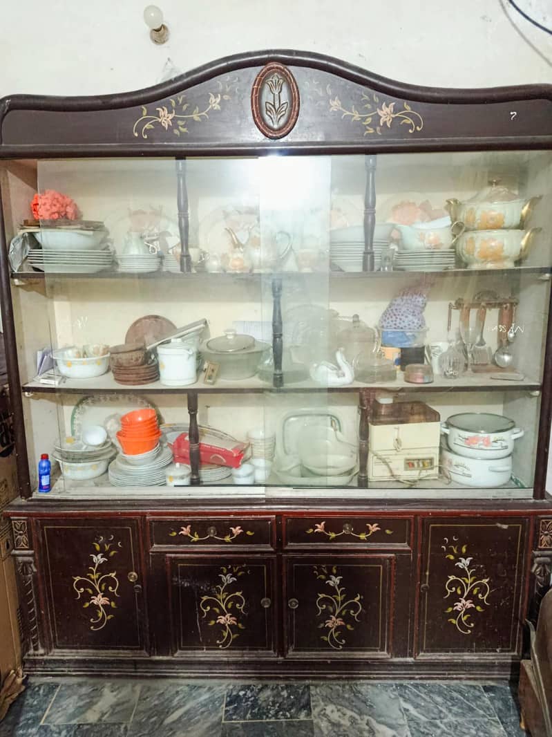 Bed, side tables, Dressing, Table, showcase, 3