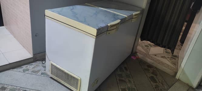 waves double door freezer