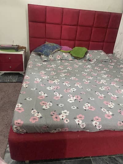 Bed dressing table and one side table