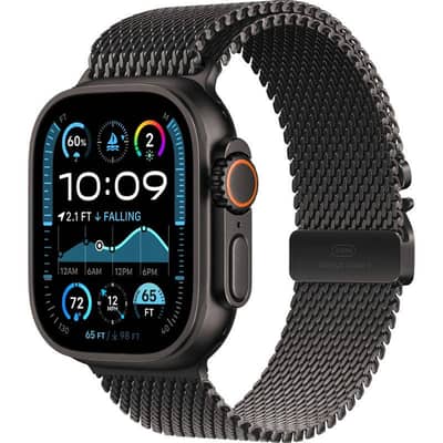 Apple Watch Ultra 2 | Black Titanium | Titanium Milanese Loop Variant