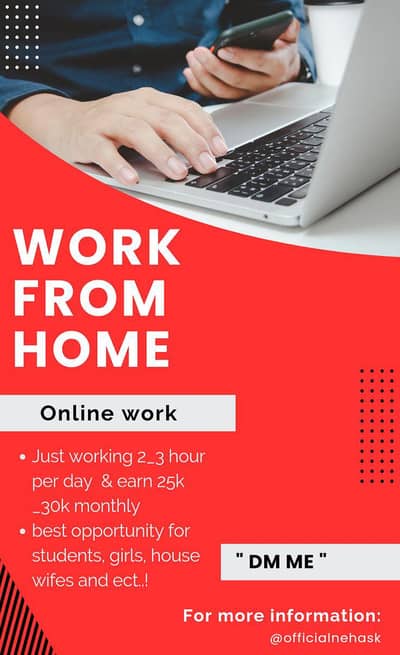 Online jobs/part time/full time/ simple/ typing jobs for boys and