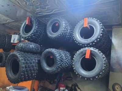 Atv Quad 4 wheels tyre all size available delivery all Pakistan