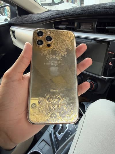 Iphone 12 pro max gold plated