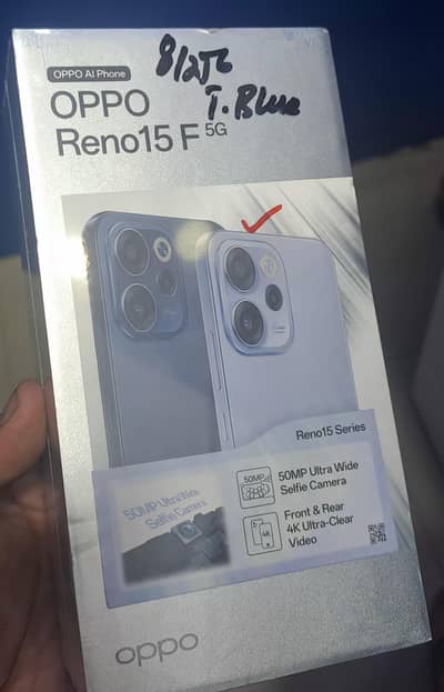 Oppo Reno 15F 5g Fresh Active Box Pack 0/3/2/4/4/4/5/1/2/1/6