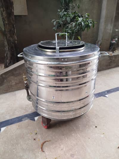Heavy Duty Stainless Steel Gas Cooking Drum / Tandor for roti making