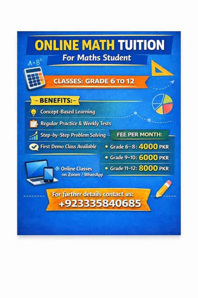 Online Mathematics Tution for Students