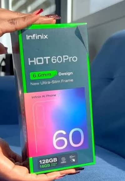 infinix hot 60 box pack 8-128 Gb