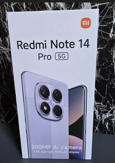 Redmi Note 14 pro box pack  8-256