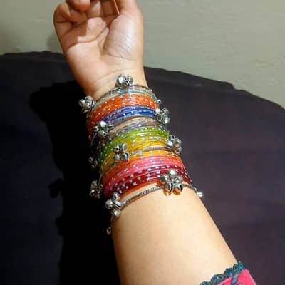 Kashmiri Bangles Set – Colorful Traditional Chooriyan