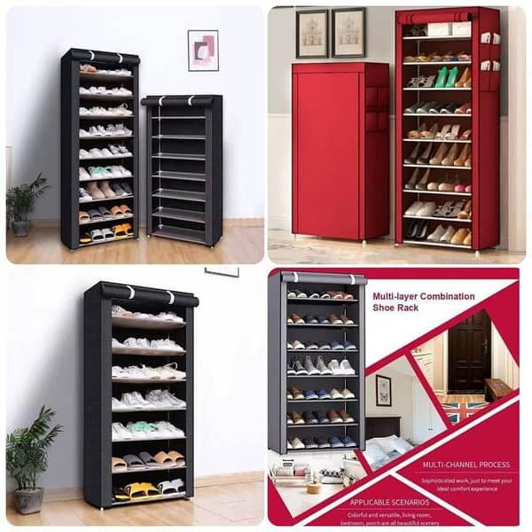 Non-Wooven Shoes Wardrobe Organizer B5 5Layer (Box Packing - Random Colours)