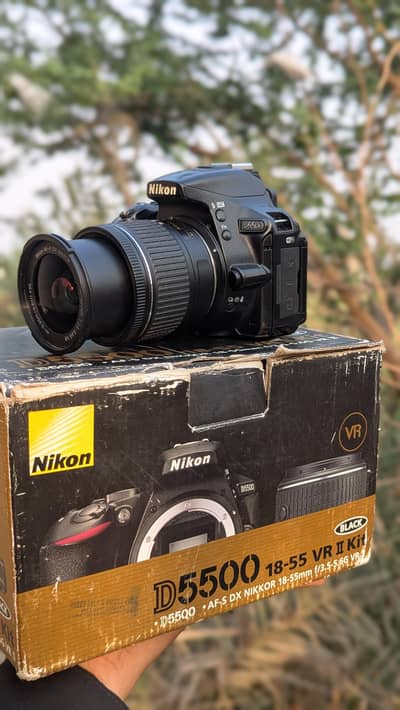 Nikon D5500 with 18_55mm lenz