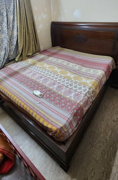 King Wooden Bed for urgent sale
