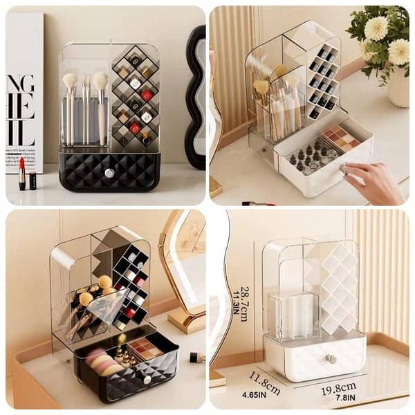 Multi-purpose Desktop Large Capacity  Makeup Brush & Lipstick Storage Rack (Box Packing)
