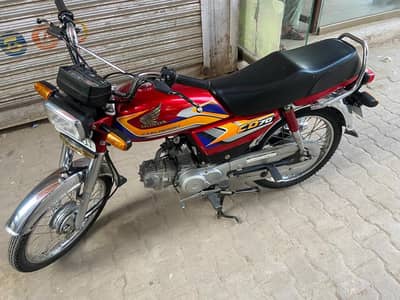 honda cd 70 red color bike 2025