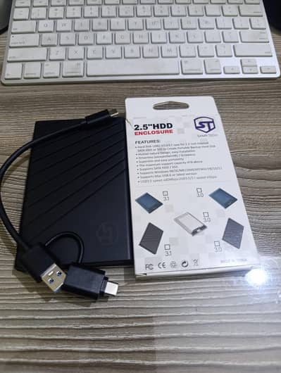 WD 1TB Laptop Hard Drive - 100% Health with External Type C New Case