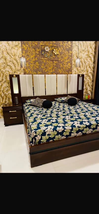 Brand new sheesham wood bed set