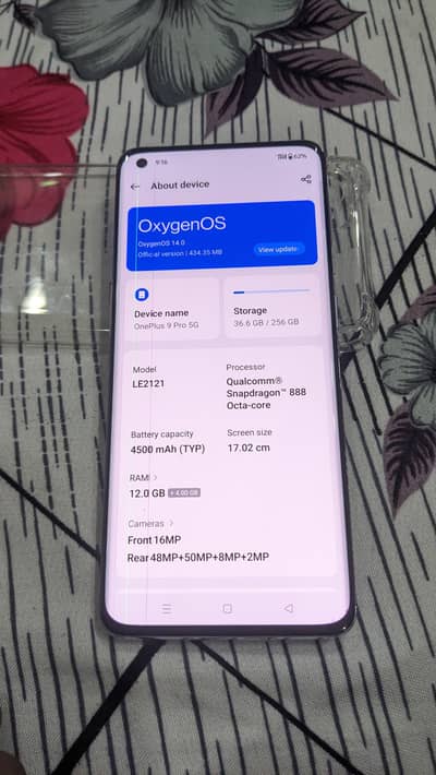 Oneplus 9 pro 12 256gb PTA approved dual sim  exchange any mobile