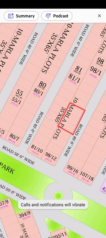 10 Marla Plot East Open Citi Housing Sargodha Road Phase1