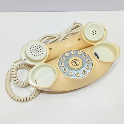 1980s British Telecom Genie Corded Push-Button Telephone (TSR 8023)