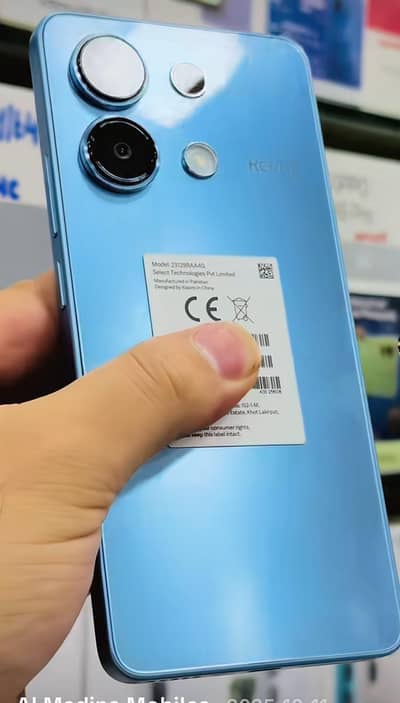 redmi note 13 8+128 10 by 10 108 mega pixel frint fingerprint super