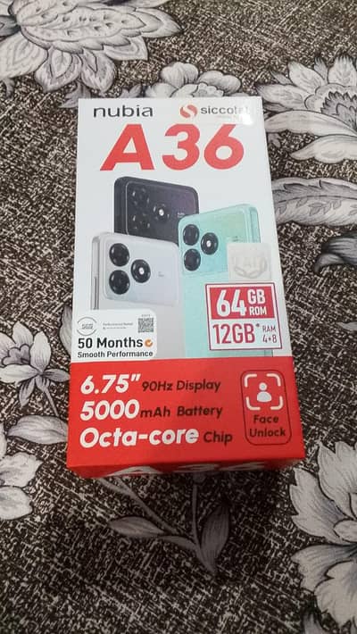 Nubia A36 brand new for sale