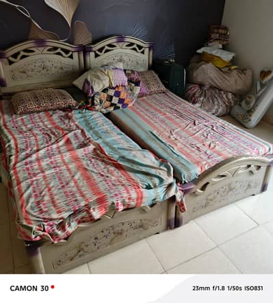 2 single beds including foams