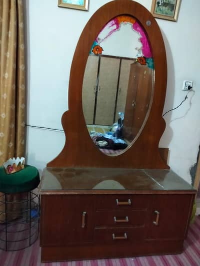 Pure Teak Wood 1 dressing table and 2 side tables