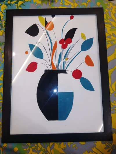 Beautiful flower pot painting